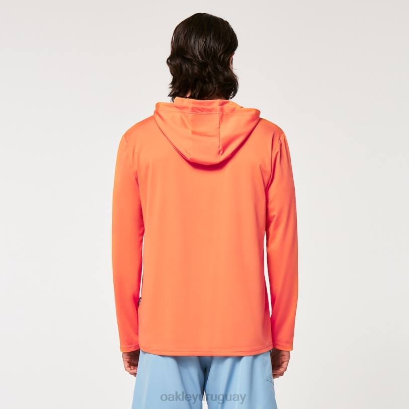 Oakley rushguard con capucha arcoiris rc XT4H2250 ropa naranja suave