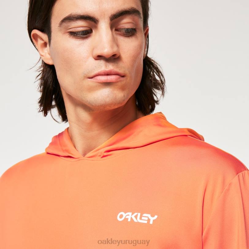 Oakley rushguard con capucha arcoiris rc XT4H2250 ropa naranja suave