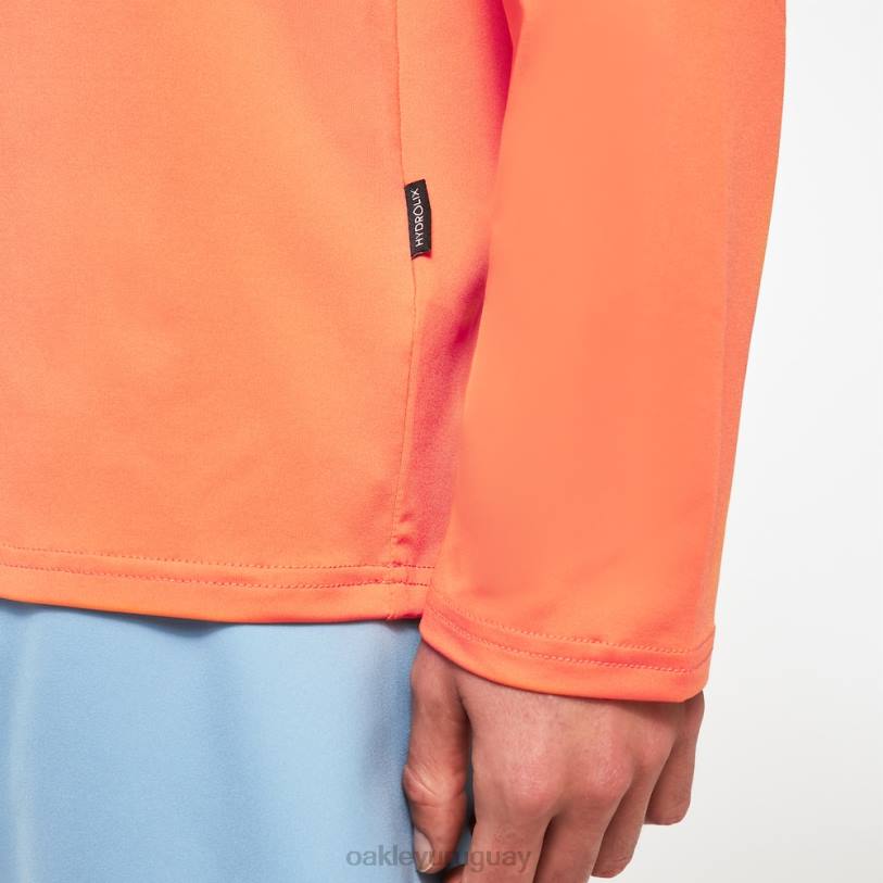 Oakley rushguard con capucha arcoiris rc XT4H2250 ropa naranja suave