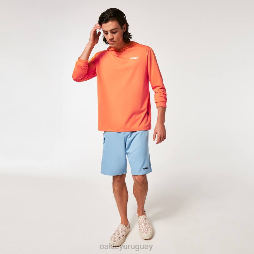 Oakley rushguard con capucha arcoiris rc XT4H2250 ropa naranja suave