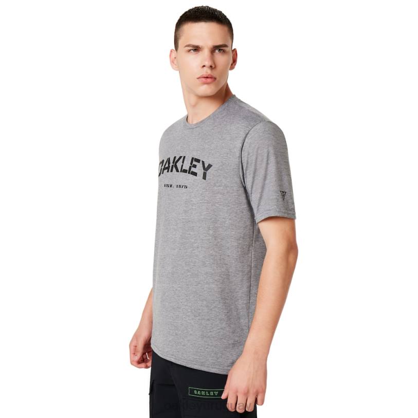 Oakley si camiseta indoc XT4H2394 ropa gris jaspeado atlético