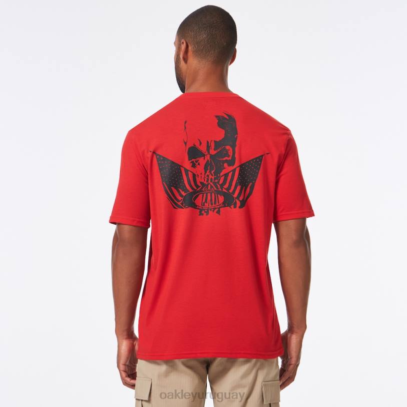 Oakley si valiente camiseta XT4H2485 ropa línea roja