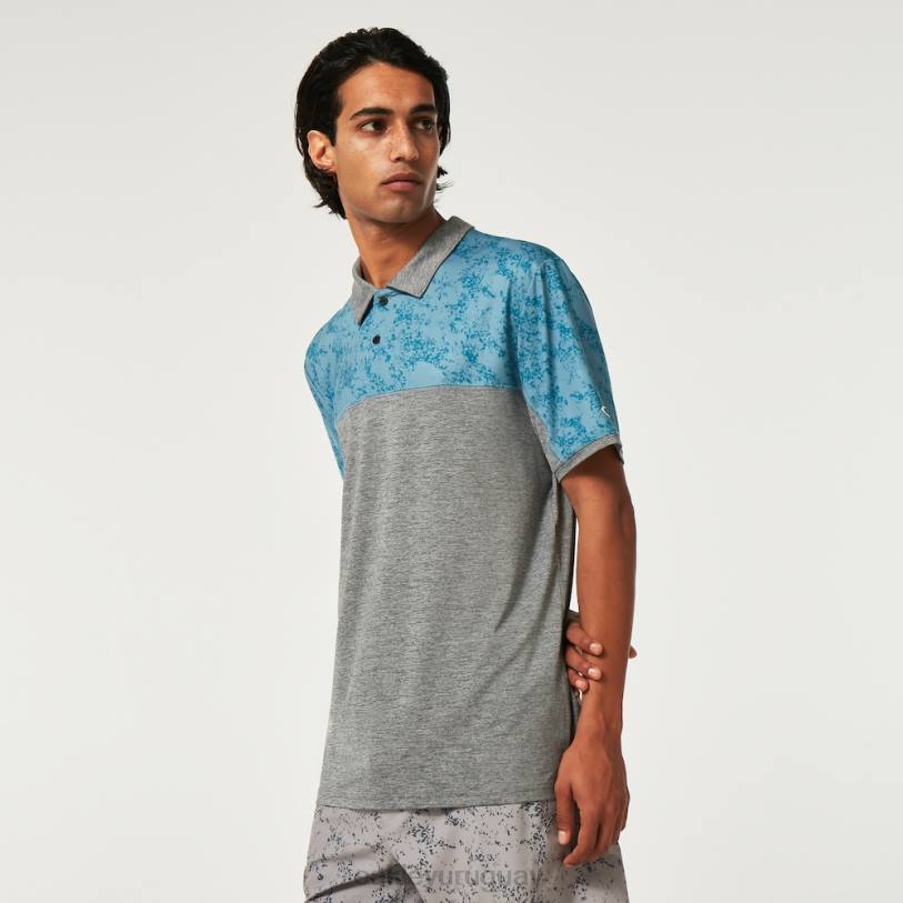 Oakley polo bloque de arena XT4H2185 ropa aurora azul