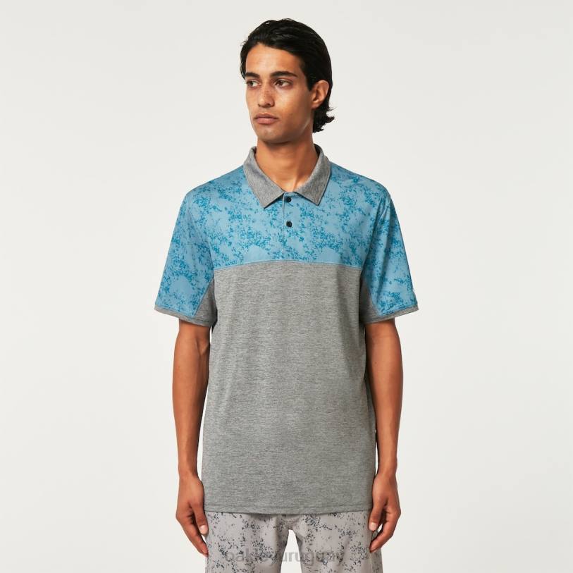 Oakley polo bloque de arena XT4H2185 ropa aurora azul