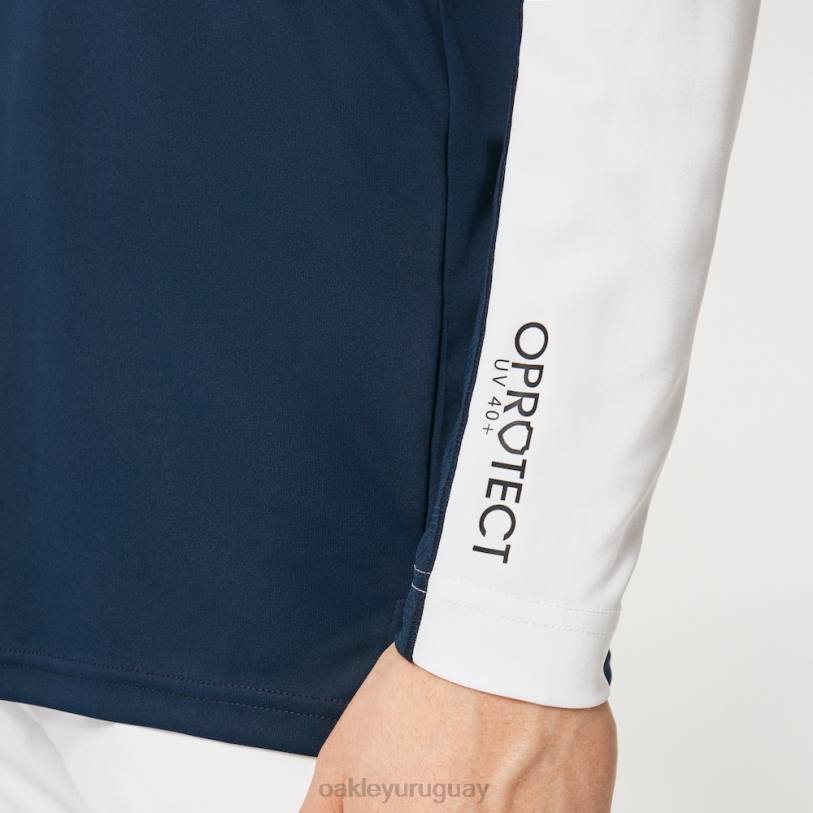 Oakley polo con manga solar uv XT4H2575 ropa equipo naval