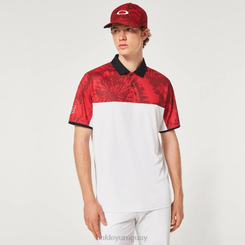 Oakley polo mtndye clrblk XT4H2358 ropa rojo hierro