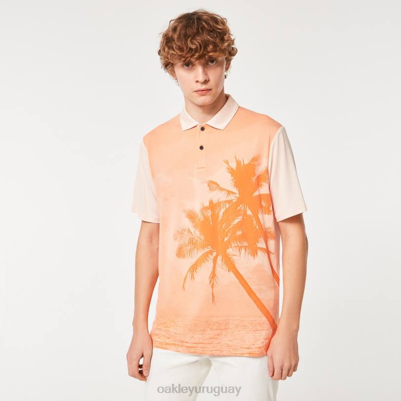 Oakley reducir polo XT4H2179 ropa naranja suave