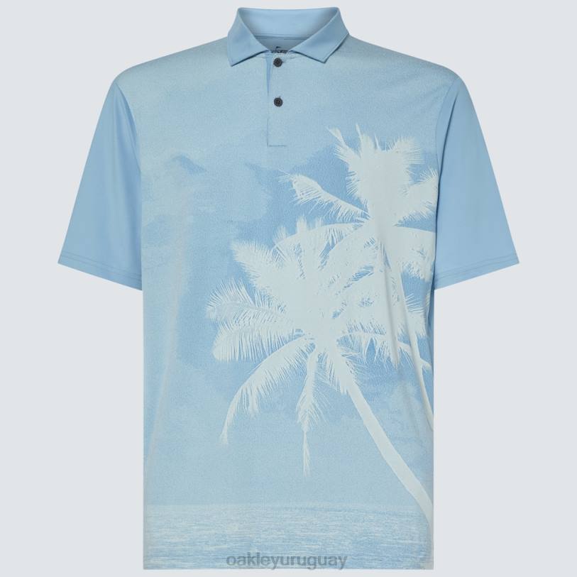 Oakley reducir polo XT4H2180 ropa azul lavado a la piedra