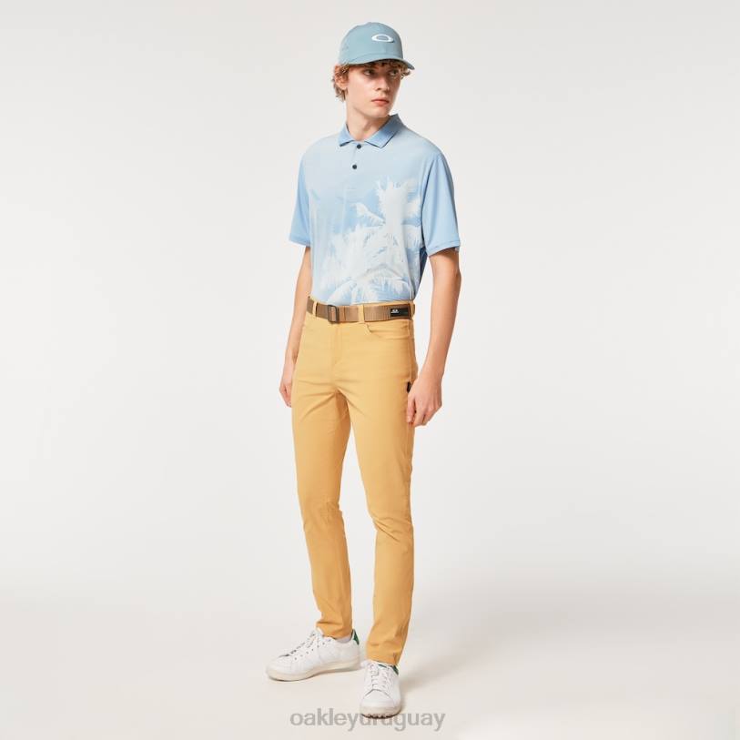 Oakley reducir polo XT4H2180 ropa azul lavado a la piedra