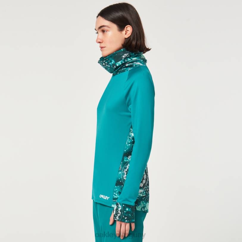 Oakley capa intermedia tc aurora XT4H2642 ropa pañuelo del lago verde