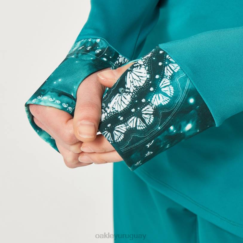 Oakley capa intermedia tc aurora XT4H2642 ropa pañuelo del lago verde