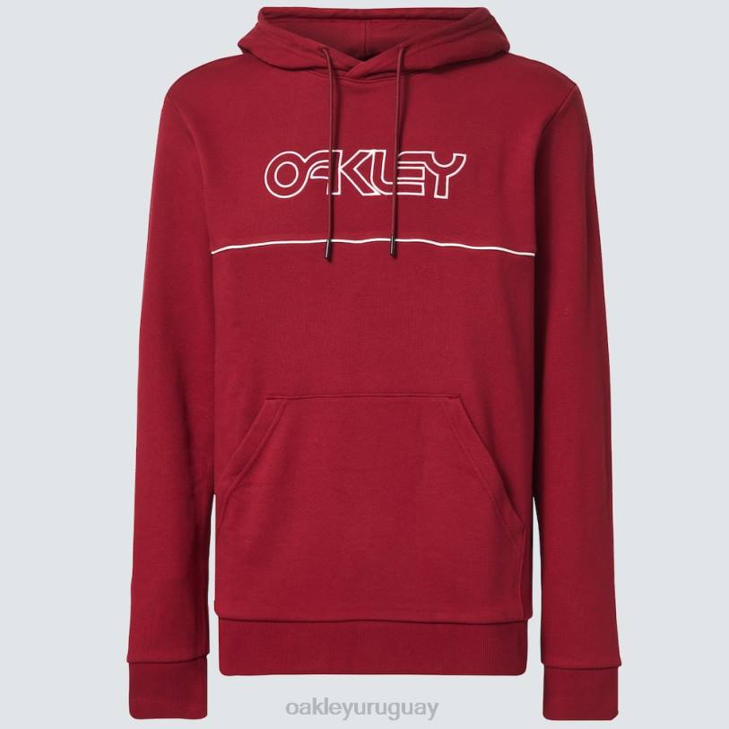 Oakley sudadera con capucha club house b1b po XT4H2559 ropa rojo hierro