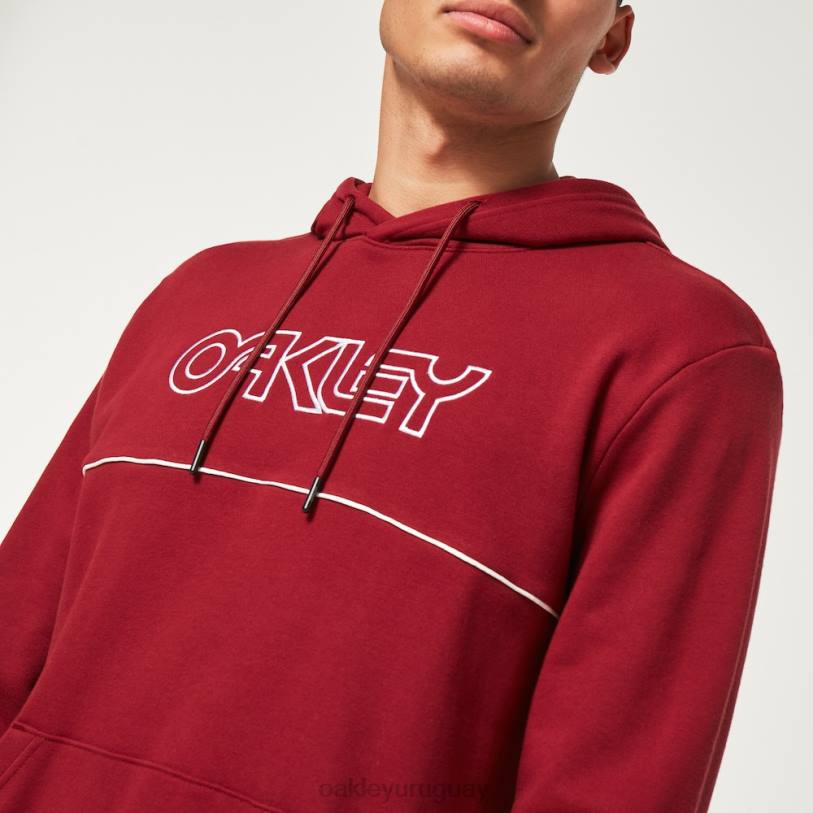 Oakley sudadera con capucha club house b1b po XT4H2559 ropa rojo hierro