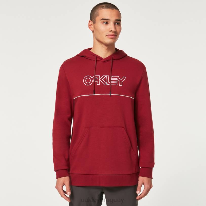 Oakley sudadera con capucha club house b1b po XT4H2559 ropa rojo hierro