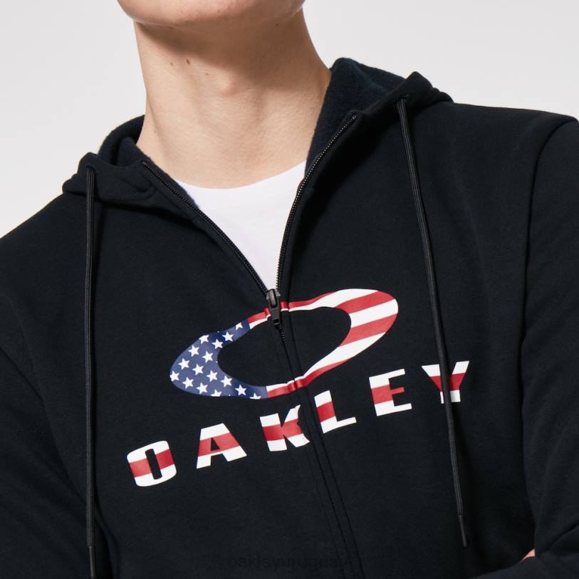 Oakley sudadera con capucha corteza fz 2.0 XT4H2253 ropa bandera negra/americana