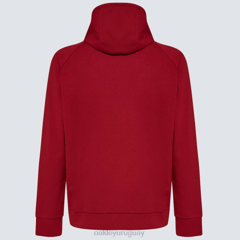 Oakley sudadera con capucha de onda estática 2.0 XT4H2307 ropa rojo hierro