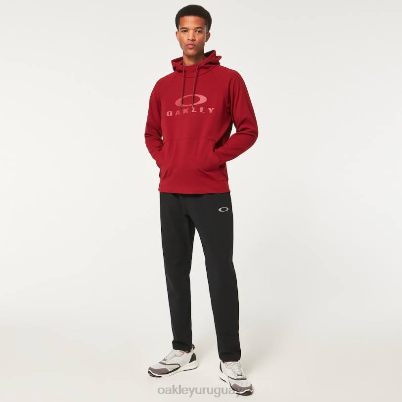 Oakley sudadera con capucha de onda estática 2.0 XT4H2307 ropa rojo hierro