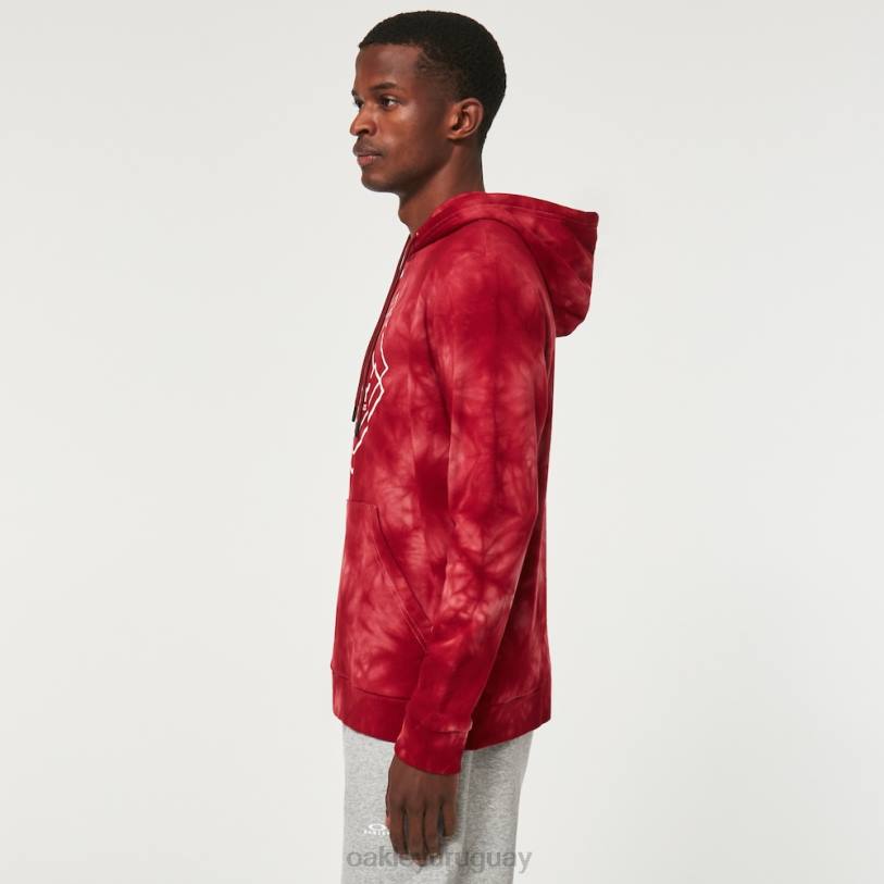 Oakley sudadera con capucha de walklust po XT4H2309 ropa rojo hierro