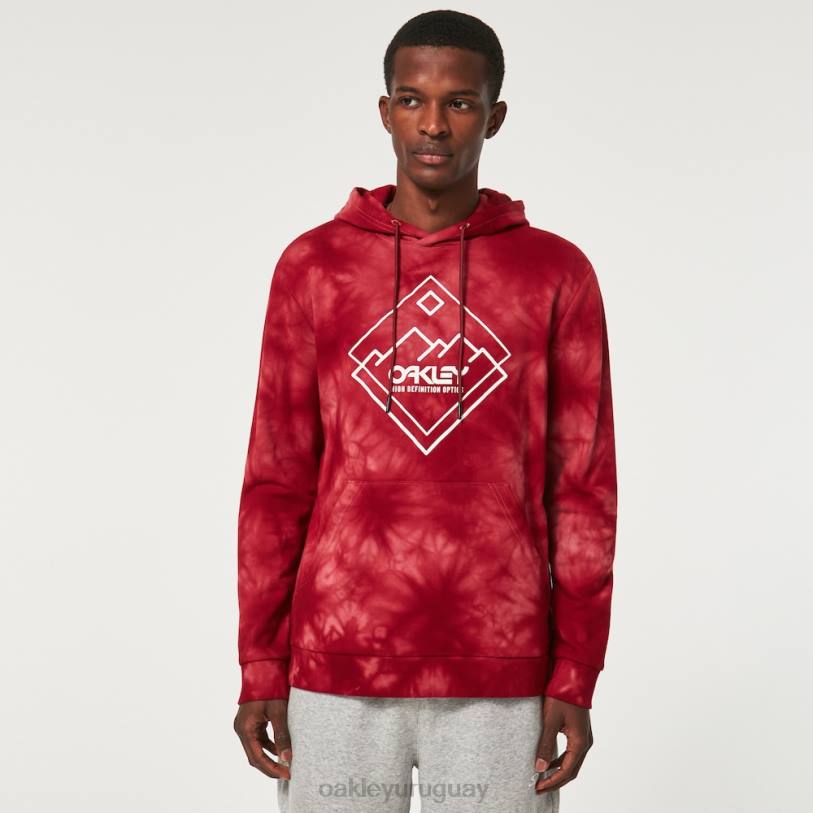 Oakley sudadera con capucha de walklust po XT4H2309 ropa rojo hierro