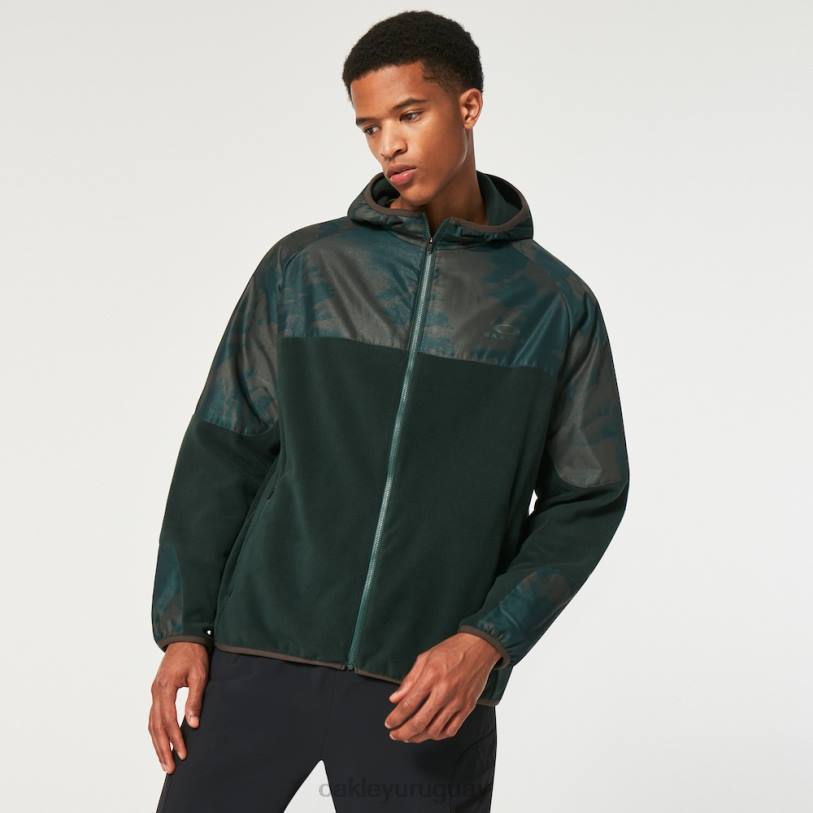 Oakley sudadera con capucha de wanderlust fz XT4H2304 ropa estampado td verde/montaña