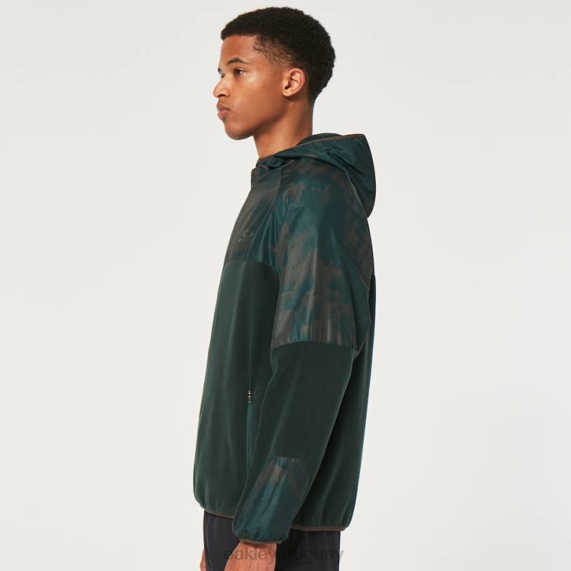 Oakley sudadera con capucha de wanderlust fz XT4H2304 ropa estampado td verde/montaña