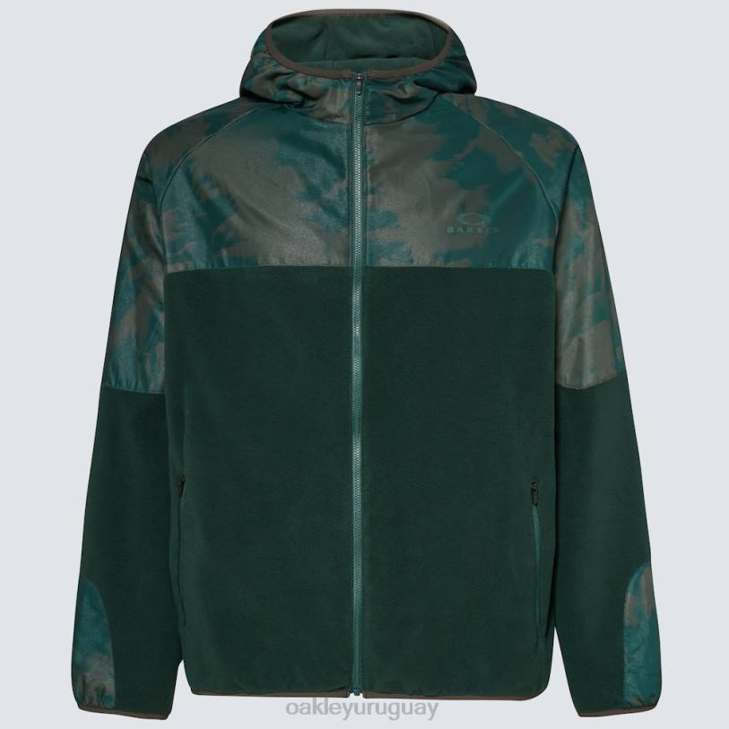 Oakley sudadera con capucha de wanderlust fz XT4H2304 ropa estampado td verde/montaña