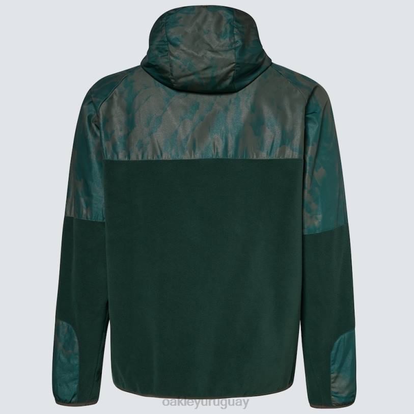 Oakley sudadera con capucha de wanderlust fz XT4H2304 ropa estampado td verde/montaña