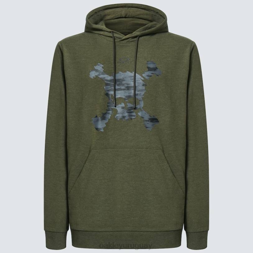 Oakley sudadera con capucha y calavera de camuflaje XT4H2295 ropa nuevo pincel oscuro hthr
