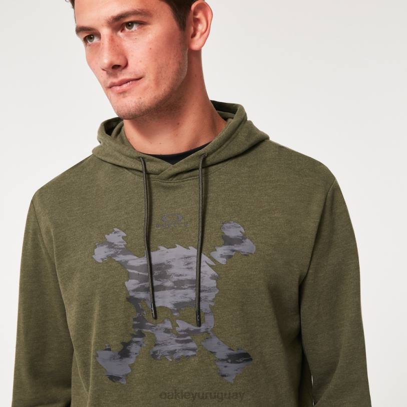 Oakley sudadera con capucha y calavera de camuflaje XT4H2295 ropa nuevo pincel oscuro hthr