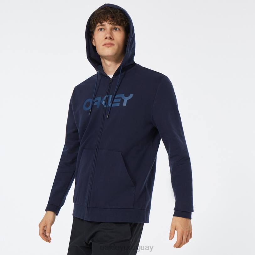 Oakley sudadera con capucha y cierre completo de peluche XT4H2504 ropa brazas/poseidón