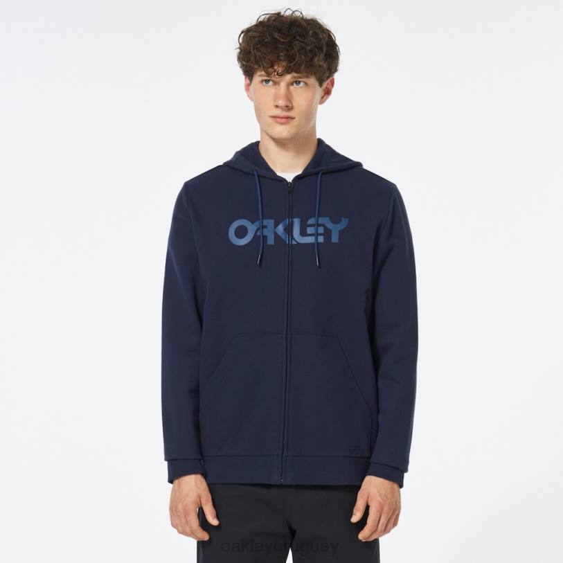 Oakley sudadera con capucha y cierre completo de peluche XT4H2504 ropa brazas/poseidón