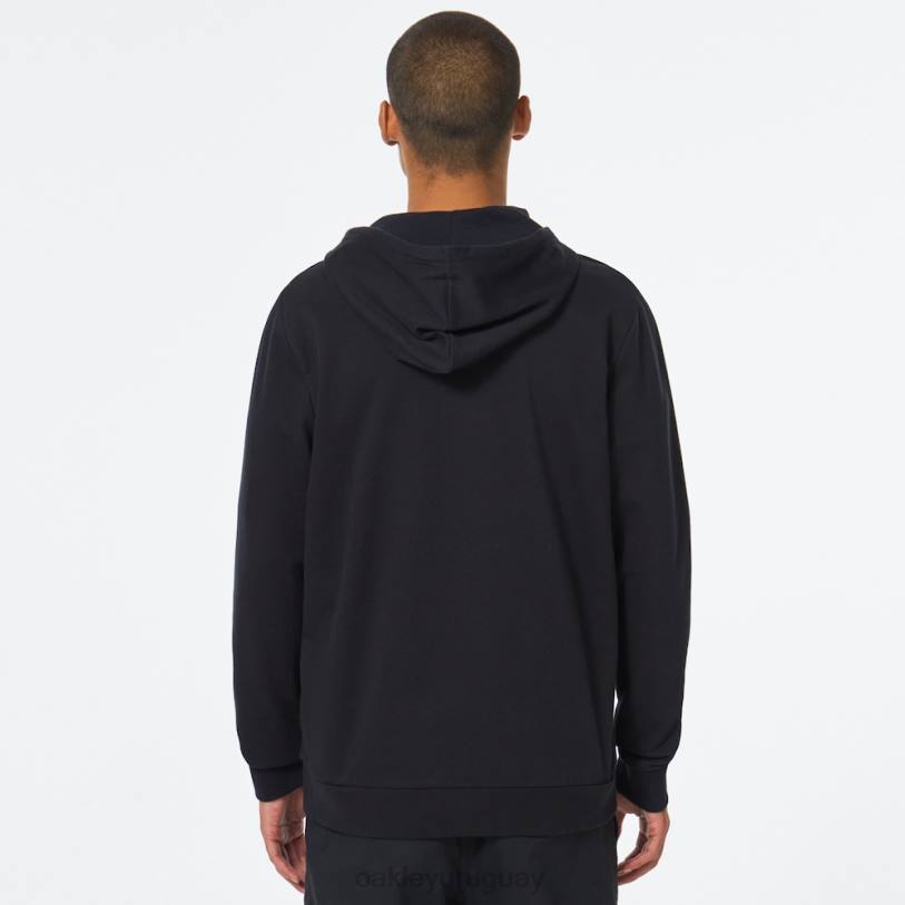 Oakley sudadera con capucha y cierre completo de peluche XT4H2506 ropa negro/camuflaje central