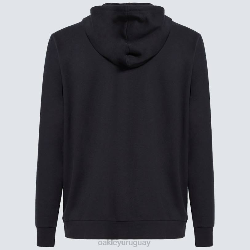 Oakley sudadera con capucha y cierre completo de peluche XT4H2507 ropa bandera negra/americana
