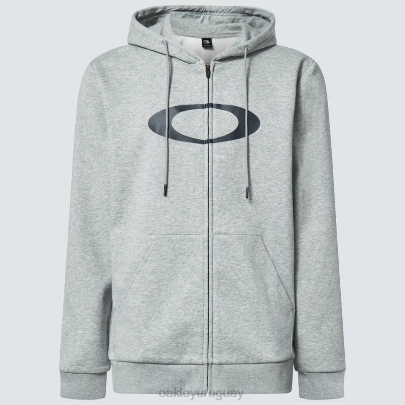 Oakley sudadera con capucha y cremallera completa elipse XT4H2280 ropa nuevo granito hthr