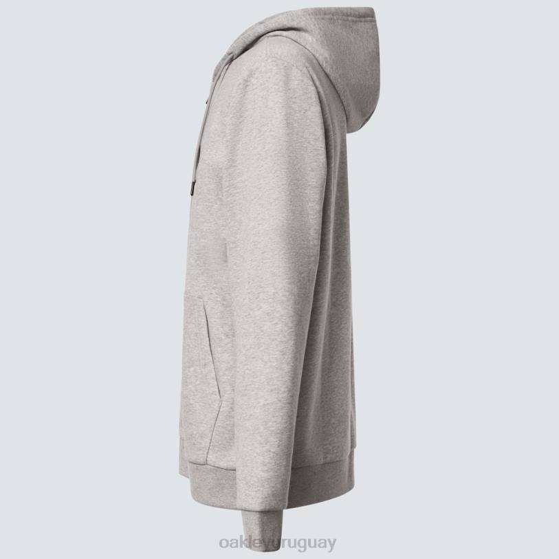 Oakley sudadera con capucha y cremallera completa elipse XT4H2280 ropa nuevo granito hthr