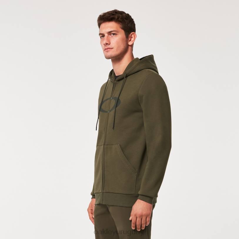 Oakley sudadera con capucha y cremallera completa elipse XT4H2282 ropa nuevo pincel oscuro