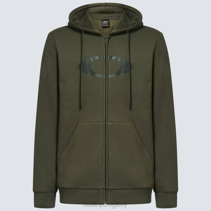 Oakley sudadera con capucha y cremallera completa elipse XT4H2282 ropa nuevo pincel oscuro