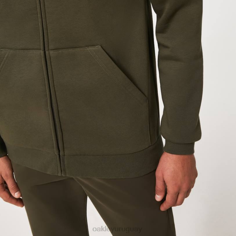 Oakley sudadera con capucha y cremallera completa elipse XT4H2282 ropa nuevo pincel oscuro