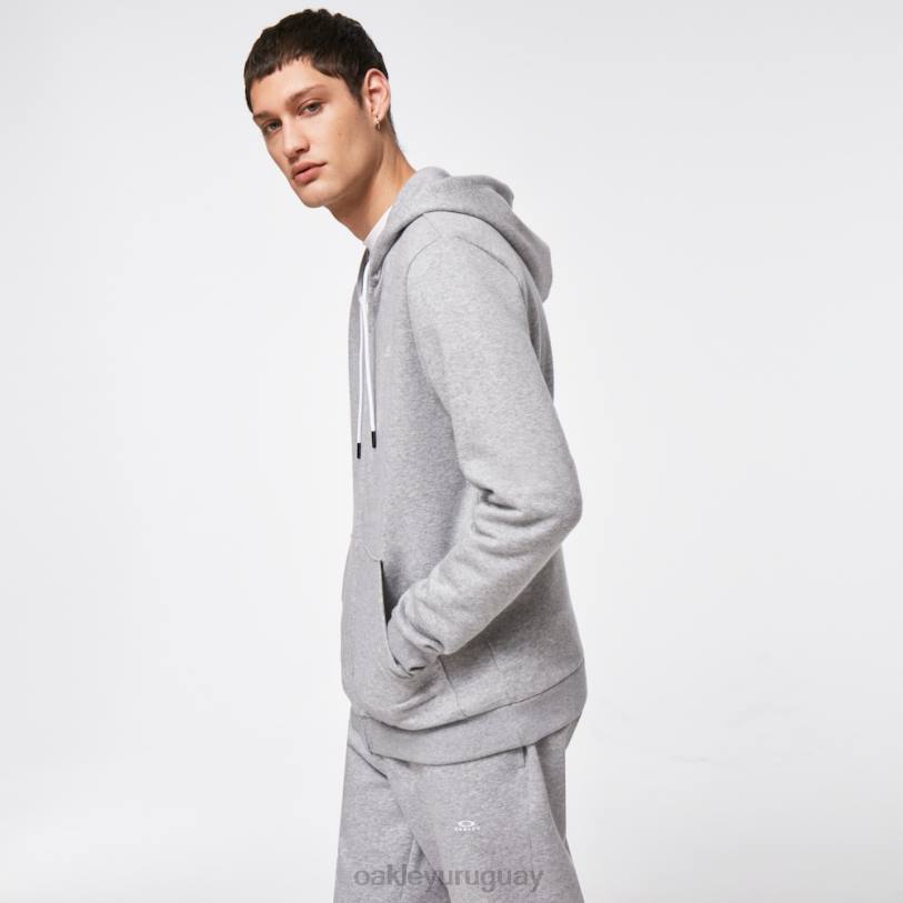 Oakley sudadera con capucha y cremallera completa relax XT4H2421 ropa nuevo brezo de granito