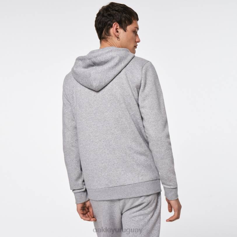 Oakley sudadera con capucha y cremallera completa relax XT4H2421 ropa nuevo brezo de granito