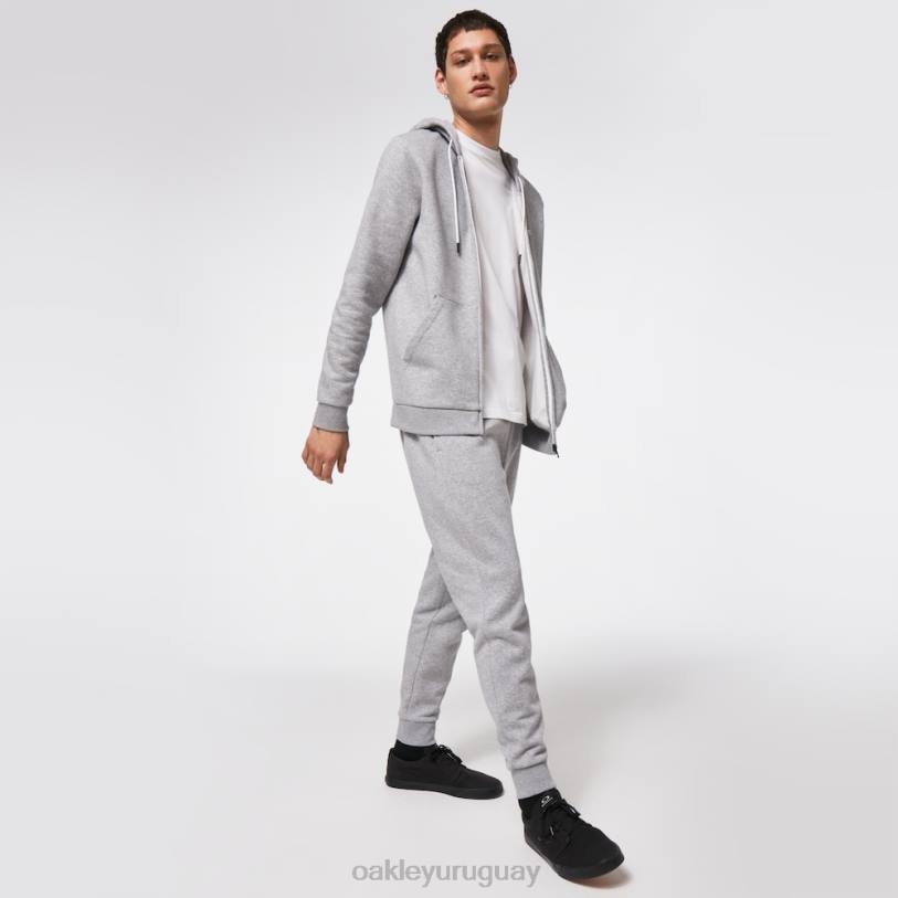 Oakley sudadera con capucha y cremallera completa relax XT4H2421 ropa nuevo brezo de granito