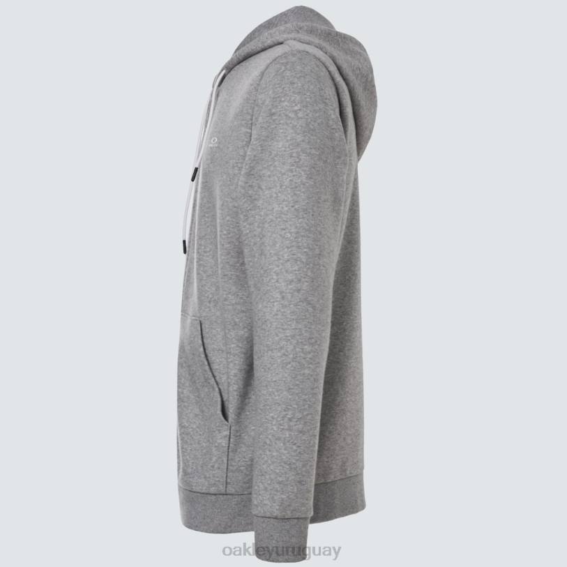 Oakley sudadera con capucha y cremallera completa relax XT4H2421 ropa nuevo brezo de granito