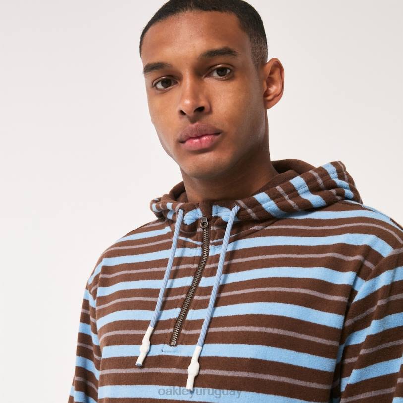 Oakley sudadera con capucha y cremallera de 1/4 XT4H2234 ropa rayas de jarra