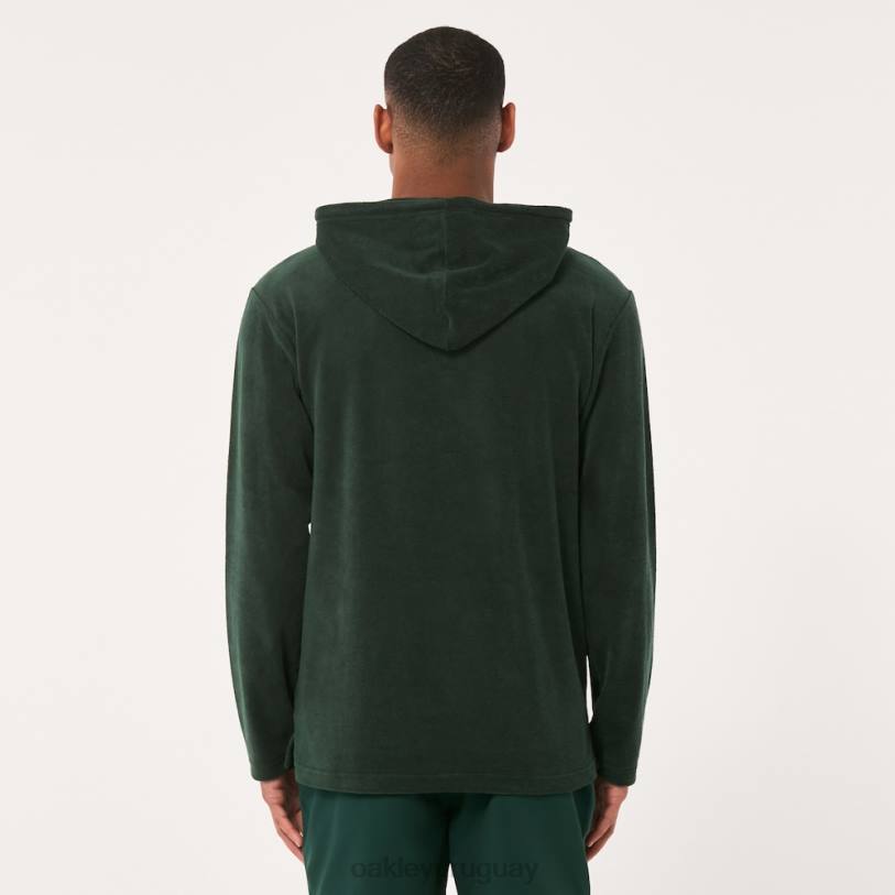 Oakley sudadera con capucha y cremallera de 1/4 XT4H2237 ropa cazador verde