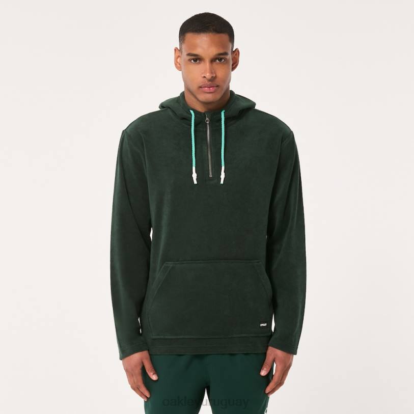 Oakley sudadera con capucha y cremallera de 1/4 XT4H2237 ropa cazador verde