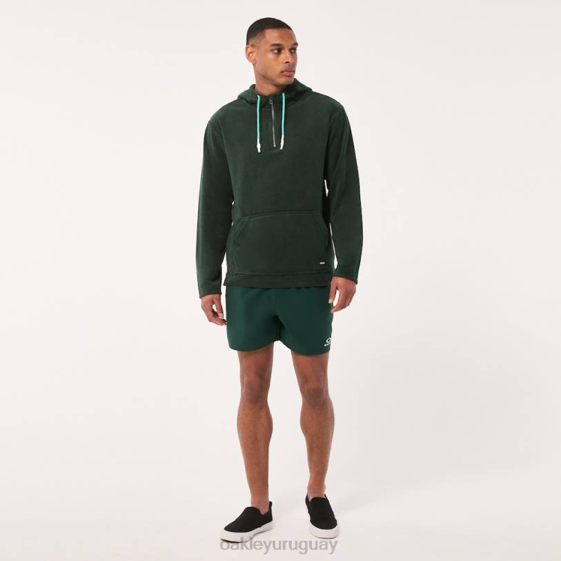 Oakley sudadera con capucha y cremallera de 1/4 XT4H2237 ropa cazador verde