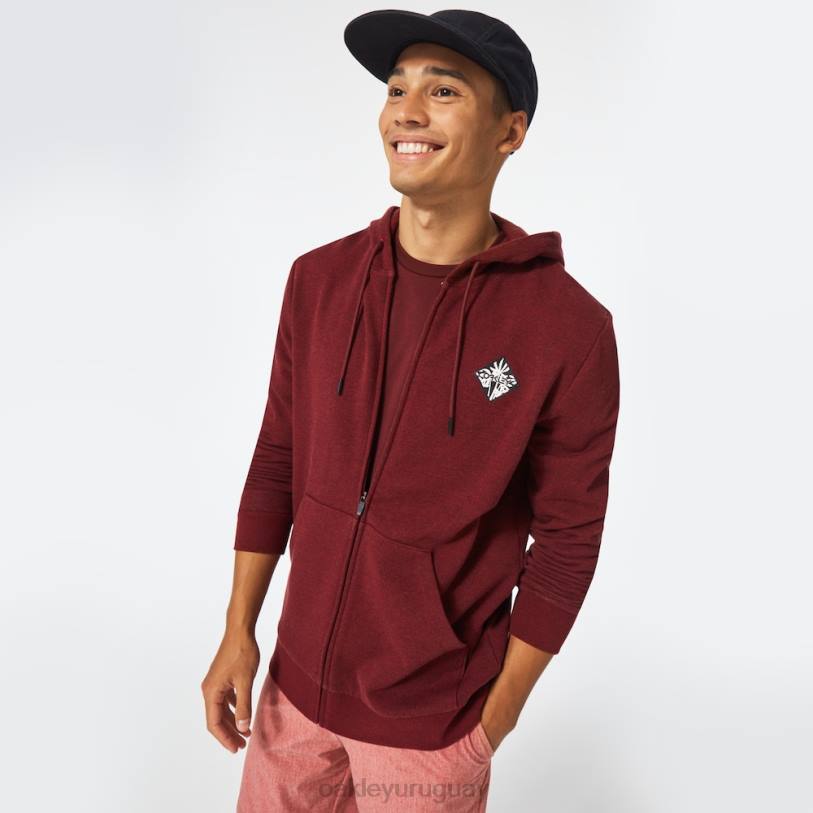 Oakley sudadera palms b1b fz XT4H2533 ropa brezo rojo hierro