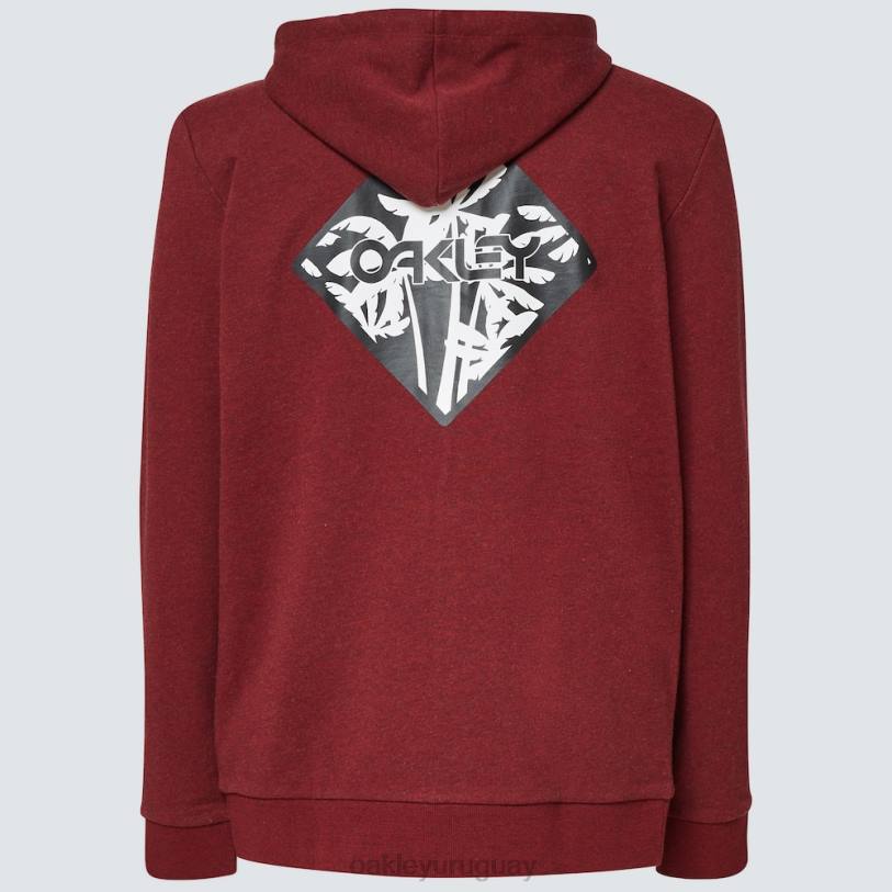 Oakley sudadera palms b1b fz XT4H2533 ropa brezo rojo hierro