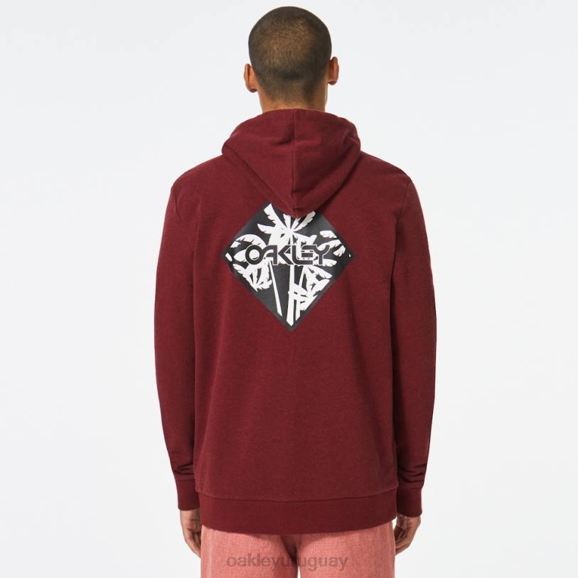 Oakley sudadera palms b1b fz XT4H2533 ropa brezo rojo hierro