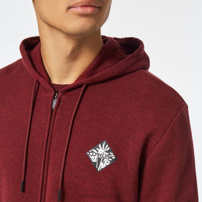 Oakley sudadera palms b1b fz XT4H2533 ropa brezo rojo hierro